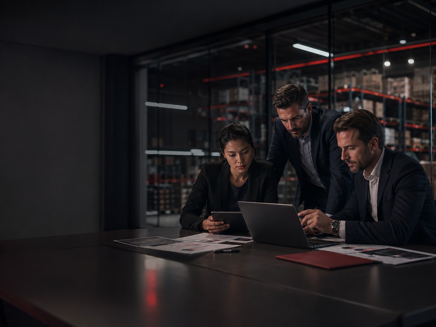 Procurement team collaborating